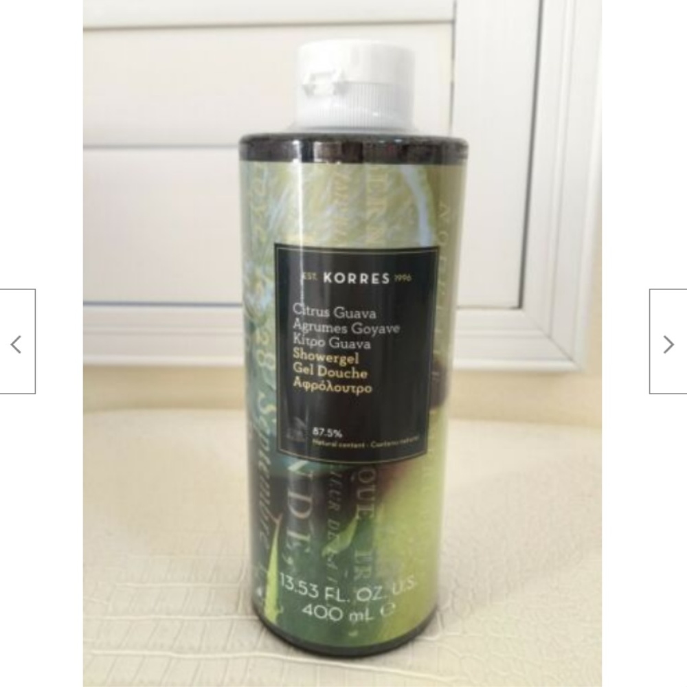 KORRES Body Bath Shower Gel Citrus Guava scent large size 13.53oz/400ml NEW